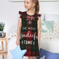thumbnail image 4 of Vsdgher Robe de Nuit de Noël pour Filles Manches Courtes à Volants Robe de Nuit Pyjama pour Fête de Pyjama-TG, 4 of 6