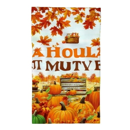 

FUMJ Pumpkins Harvest Autumn 1PC Funny Kitchen Towels for Bathroom Hotel Gym and Spa Soft Bath Towel Absorbent Hand Towels 27.5x16in