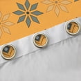 thumbnail image 4 of Manfei Vintage Polka Dots Black Out Curtains,bohemian Rhombus Triangle Curtains Pack of 2 (42x63 Each),Orange Abstract Geometric Bedroom Curtains For Adults,Ultra Soft Home Decor, 4 of 6