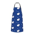 thumbnail image 2 of Pofeuu Moon Lamb Print Waterproof Apron with Pockets Adjustable Cooking Aprons Kitchen Bib for Baking Household Cleaning, 2 of 8