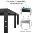 thumbnail image 5 of VOLIX 14" Black High Profile Bed Frame With Bed Storage, No Box Spring Required, Queen, 5 of 7
