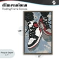 thumbnail image 4 of Stupell Industries Modern Casual Streetwear Sneakers Brown Floating Frame Canvas Art, 17 x 25, by Ray Powers, 4 of 8
