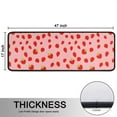 thumbnail image 5 of Kitchen Rugs Sets Of 2,Red Strawberry Plants Fruit Pink Pattern Anti Fatigue Kitchen Mat Rugs Non Slip Washable,Decorative Kitchen Floor Mats for Kitchen,Sink,Laundry,17"x47"+17"x47", 5 of 5