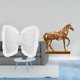 thumbnail image 2 of Cojín Moderno Para Decoración Del Hogar Con Diseño De Escultura De Animal, Cómodo Cojín Para Sofá Y Mesita De Noche Con Figura De Caballo Grabada En Resina, Decoración Para Oficina Y, 2 of 8