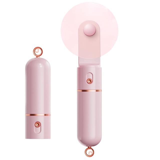 Ventilador portátil de mano AOCOOLFAN Mini USB recargable rosa