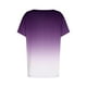 thumbnail image 5 of Blusas para las Mujeres Casual, Rayas Impresas Patchwork Manga Corta Cuello Redondo Top Hecho de 95% Poliéster 5% Spandex para el Verano, Tops Cortos para las Mujeres, 5 of 5