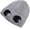 Gray, variant on Goggle Beanie Hat, Winter Knit Skull Cap with Soft Fleece Lined