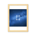 thumbnail image 1 of Conocer la hermosa estrella de la suerte Cuadro de madera decorativa marco de casa A4, 1 of 3
