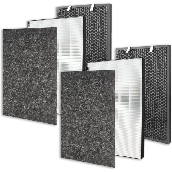 2 Packs Air220 Air320 Replacement Filter Compatible with Bissell Air220 Air320 2768A 2609A Air Purifier - Including True HEPA   Pre-Filters & Activated Carbon Filters - Compare to # 2677 2678 2804