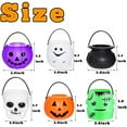 thumbnail image 4 of CRAZY NIGHT  12PCS Mini Halloween Pumpkin Candy Bucket, Plastic Trick or Treat Basket for Kids, Portable Halloween Candy Pumpkin Pails for Halloween Party Decor Favors, 4 of 6