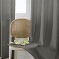 thumbnail image 3 of RISSIEN Linen Curtains 84 inch Length 2 Panels for Living Room 7ft Flax Linen Textured Thick Light Filtering Privacy Window Drapes Grommet Top for Bedroom Wrinkle Resistant Soft (52x84 Oyster Grey), 3 of 7