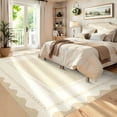 thumbnail image 5 of Garvee 5'x7' Modern Border Neutral Area Rug Living Room Rug, Washable Rug with Non Slip Backing Soft Low Pile Indoor Carpet for Bedroom Dining Room, Beige, 5 of 8