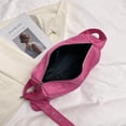 thumbnail image 3 of Bolsa vagabundo de moda para mujer, bandolera informal con cremallera y pequeño (rosa roja) Ndcxsfigh  Para Estrenar, 3 of 9