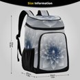 thumbnail image 2 of 36 Can Large Insulated Backpack Cooler, Leakproof Lunch Bag for Work, Picnics, Hiking, Biking & Outdoor Activities, Reusable Travel Tote with Multiple Pockets Blue Digital Art, 2 of 7