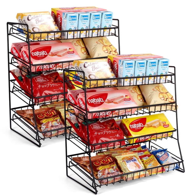 Organizador de aperitivos de metal para caramelos Liaakrr, paquete de 2 unidades