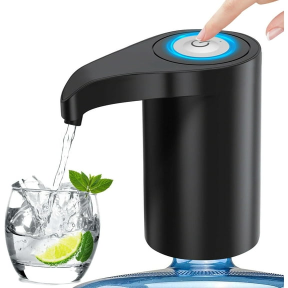5 Gallon Automatic Drinking Portable Water Dispenser，Universal Electric Water Bottle Pump,USB Rechargeable Water Dispenser Water Pump with 2 Silicone, Portable Water Dispenser for Home Camping