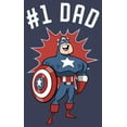 thumbnail image 2 of Men's Marvel #1 Dad Cartoon Captain America  Tank Top Navy Blue Medium, 2 of 4
