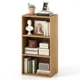 thumbnail image 1 of Giantex 3-Cube Bookcase, Floor Standing Open Bookshelf w/7-Position Adjustable Shelves, Modern Display Shelf, Natural, 1 of 9