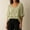 Green, variant on Yrmaups Loose Fit V Neck Short Sleeve Peplum Top for Women, Casual Ruffle Blouse, Soft Breathable Summer Basic Tee for Home Office Travel Daily Wear, Yellow 2XL