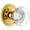 Lifetime Brass, variant on Grandeur 820176 Circulaire Solid Brass Rose Privacy Door Knob Set - Brass
