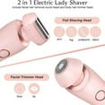 thumbnail image 2 of Cozy Home Razor, Cozy Home Electric Shaver for Women, Electric Shaver and Razor Rechargeable 2-in-1 Body and Facial Epilator, Ipx7 Waterproof, Wet & Dry Use (Blue,1PC), 2 of 7