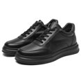 thumbnail image 3 of CMR CHAMARIPA Height Increasing Sneakers - Mens Elevator Shoes - Black Leather Casual Sneakers 6cm / 2.36 Inches, 3 of 6