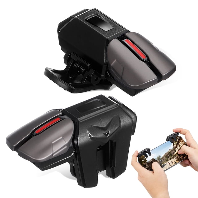 MERRYHAPY 1Par Gatillos Para Juegos Móviles Con Clip Elástico Y Guantes Para Mejor Control