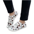 thumbnail image 2 of Zapatos de lona de corte bajo de fondo plano para mujer Zapatos planos casuales para estudiantes de versión perezosa de un pie Wmkox8yii FOPL2092, 2 of 9