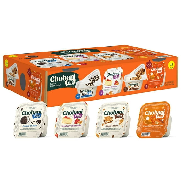 Chobani Flip Lowfat Greek Yogurt Variety Pack, 4.5 oz., 16 ct., Choose Flavor