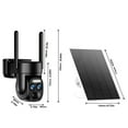 thumbnail image 6 of Hawkray 10x Zoom 360° Solar Panel 2K FHD 5G/2.4GWiFi Black Camera CCTV IP Security Camera Wireless Outdoor, IP66 Waterproof with AI Motion Detection, Color Night Vision and Two-Way Audio, 6 of 11