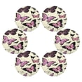thumbnail image 3 of 15.4inch Round Placemats, DIY Printing Design, Suitable for Kitchen, Table Party Decoration Beautiful Butterfly, 3 of 7