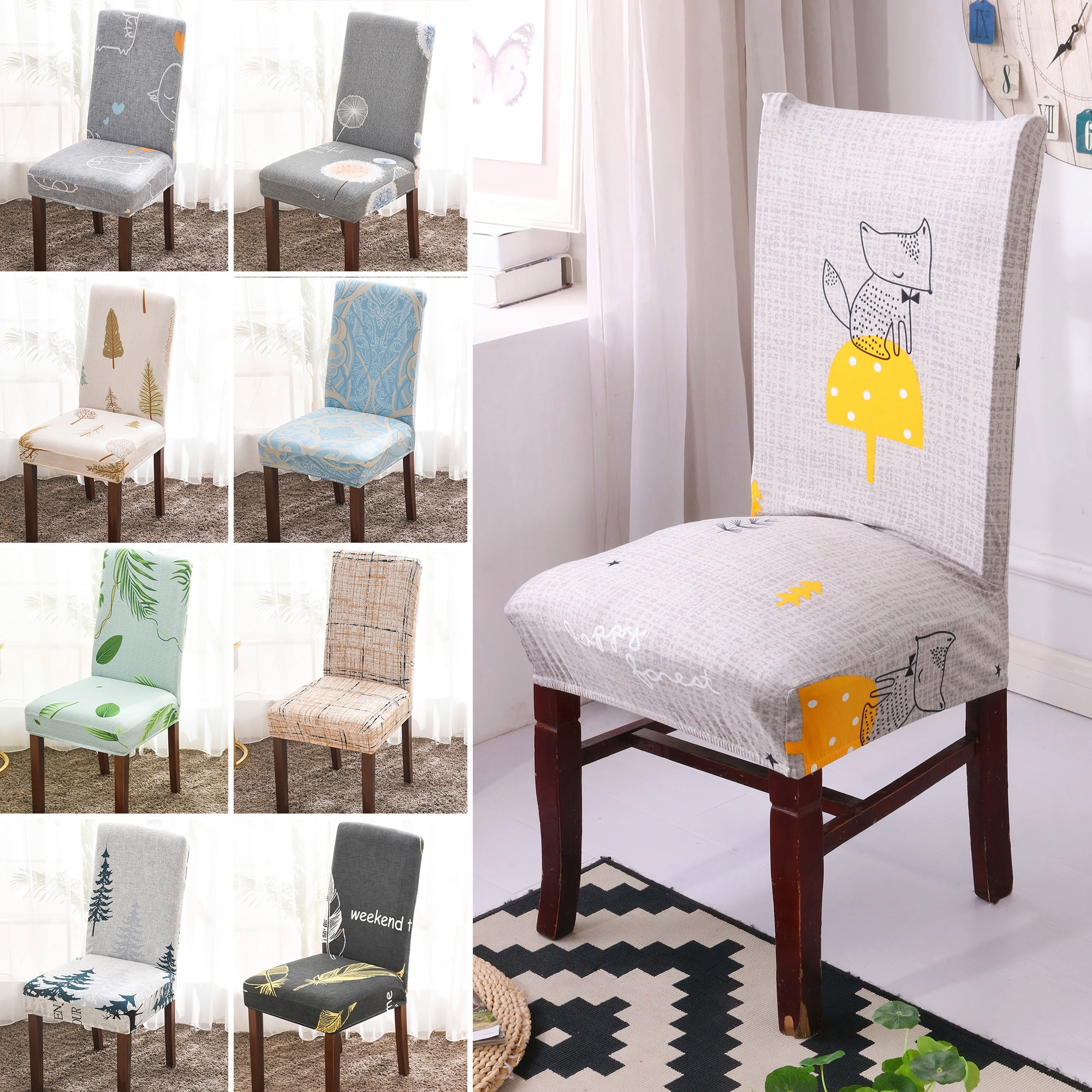 Printed Dining Chair Slipcovers