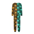 thumbnail image 5 of Spooky Family Pajamas Set Jack O Lantern Print, Elastic Waist Halloween Family Pajamas Long Sleeve Crew Neck, Funny Matching Halloween Pajamas for Ki’ds Adults, 5 of 7