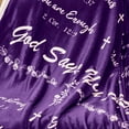 thumbnail image 3 of Christian Bible Blanket Gifts for Faith Women Christian Sympathy 50" X 60" Soft Throw Blanket Religious Gifts for Praying Women Men Inspirational Gift, 3 of 5