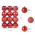 thumbnail image 5 of HEVIRGO 24Pcs Christmas Balls Bright Color Matte Finish Smooth Surface Shatterproof Wide Application Enhance Atmosphere PS Material Xmas Tree Glitter Balls Christmas Party Ornament - Rose Gold 3cm, 5 of 10
