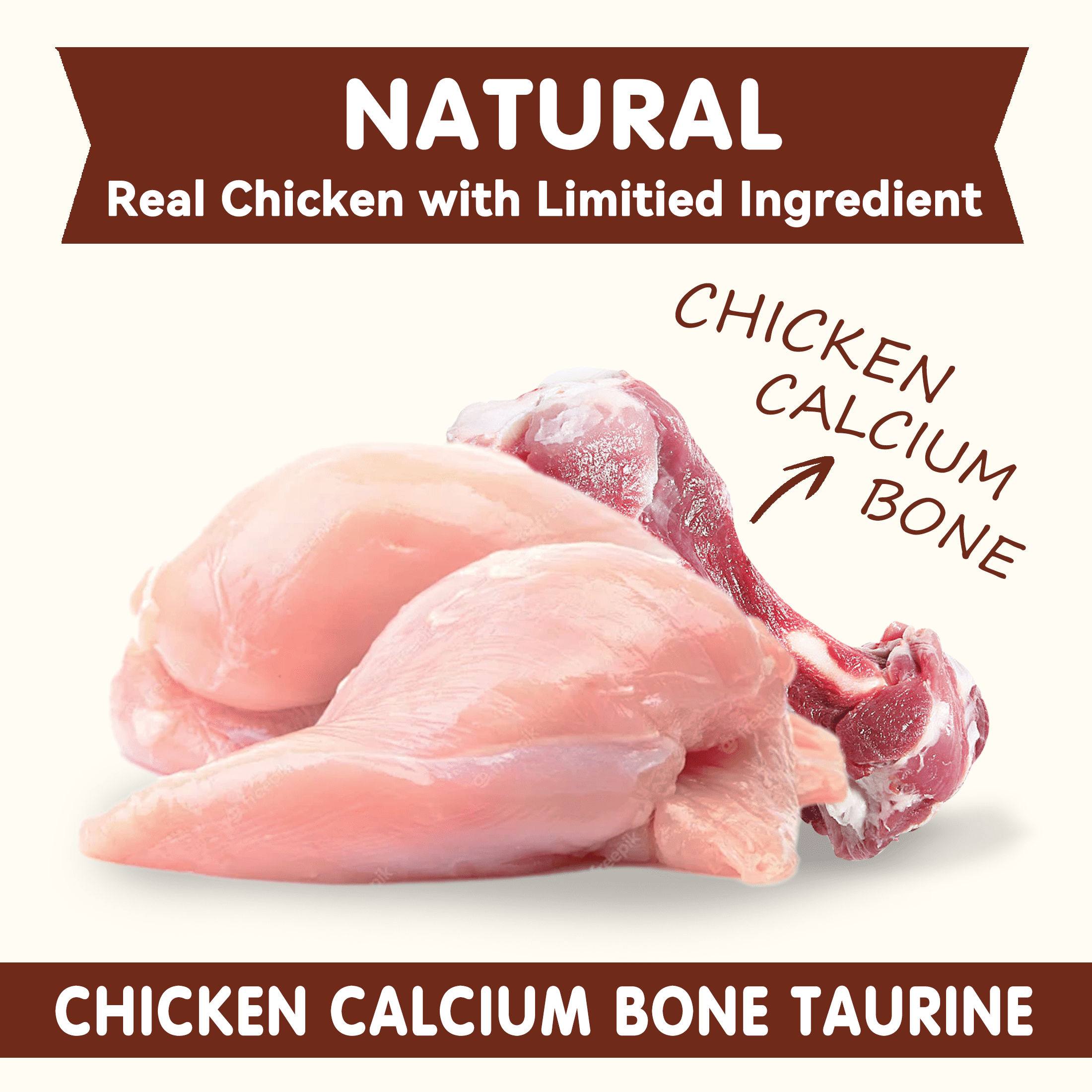 (2 pack) PAWUP Chicken Wrapped Calcium Bone Dog Treats, Dog Bones Rawhide Free, Dog Teeth Cleaning Chews for Small Medium Large Dogs, 10.6oz