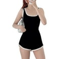thumbnail image 3 of Women Short Jumpsuit, Sleeveless U-neck Contrast Color Playsuit Clubwear for Party, 3 of 10