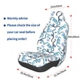 thumbnail image 3 of Fuzoiu Hand Drawn Snake Print Elastic Car Seat Covers, Seat Cover Protector,Universal Fit Interior Covers for Most Cars,Washable Seat Cover Non Slip for SUV,Sedan,Van, 3 of 5