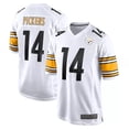 thumbnail image 1 of Men's Pittsburgh Pickens 14 White Stitched Game Player T-shirts, Small, 1 of 2