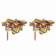 thumbnail image 1 of 2X Ribbon Dance Rainbow Ribbon Children'S Dance Gymnastics Rhythm Stick Colorful Gymnastics Ribbon Sporting Goods (2M), 1 of 4