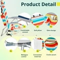 thumbnail image 5 of Ambifirner Folding Chair - Ultra-Portable 8.4lbs Aluminum Recliner with Lay Flat & XL Storage, Supports 220lbs for Beach/Picnic, 5 of 9