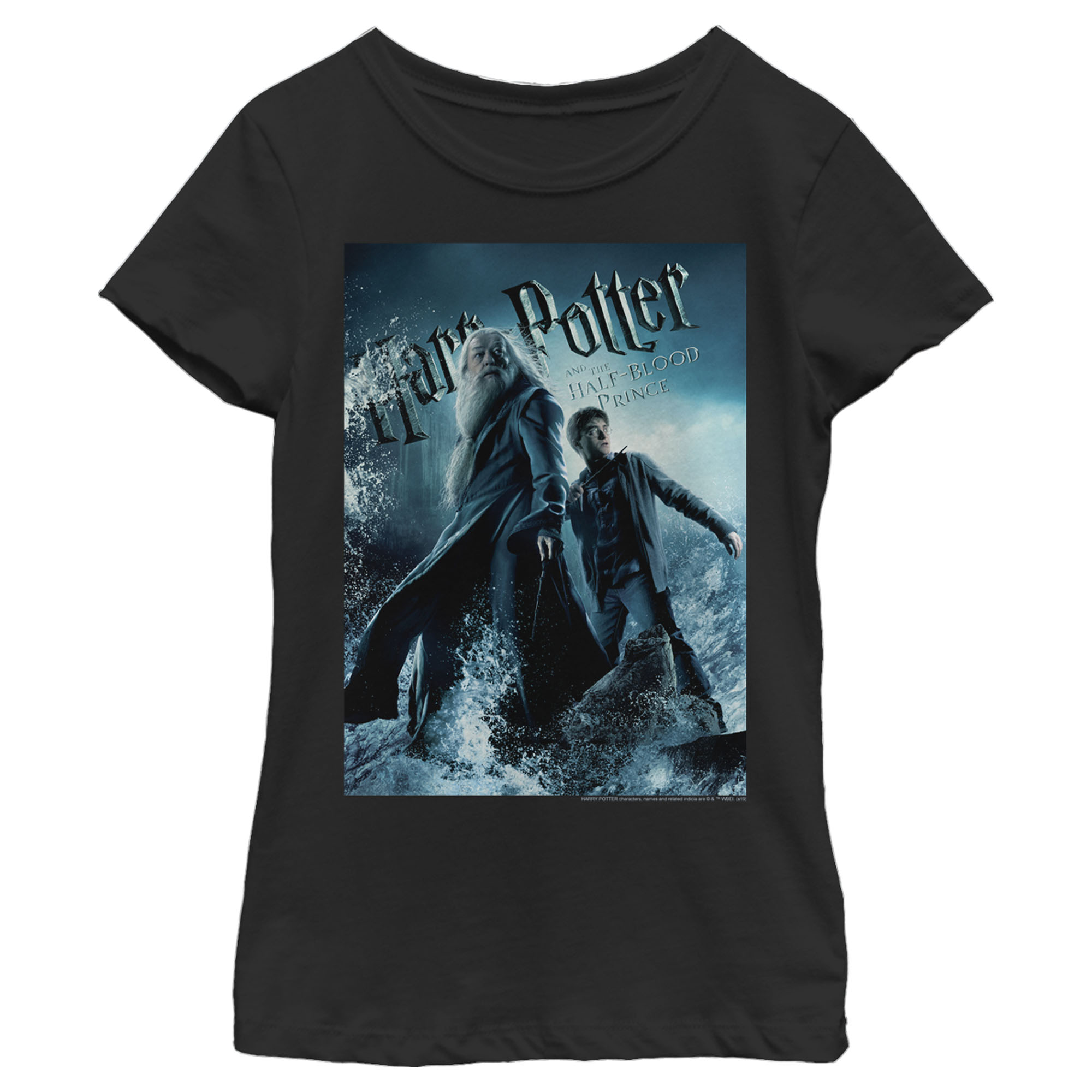 Girl S Harry Potter Half Blood Prince Draco Poster Graphic Tee Black Large Walmart Com