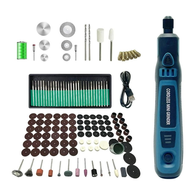 Portable Mini Drill Grinder USB Rechargable Drill Tool 3 Speeds Rotary Tool for