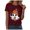 A330 Wine, variant on Yuncity Summer Shirts For Women Halloween Ghosts Graphic Tshirt Short Sleeve Crew Neck Casual Stylish Outdoor Athletic Tops Size L Army Green