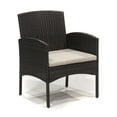 thumbnail image 4 of Swagon deep seating Patio Furniture 4 Pieces Conversation Sets Outdoor Wicker Rattan Chairs Garden Backyard Balcony Porch Poolside loveseat with Soft Cushion and Glass Table, 4 of 12