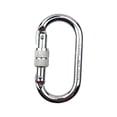 thumbnail image 1 of en apariencia , escalada en roca, mosquetón, conector, hebilla, tornillo, gancho de bloqueo para rappel, viaje, equipo de senderismo, Plata, 1 of 5