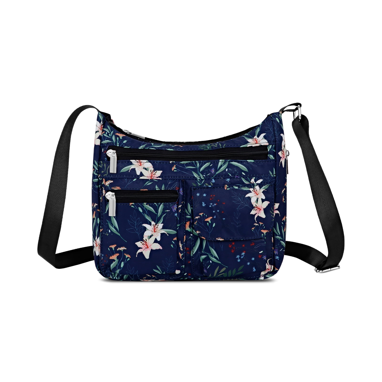 URSOFINE Women's Crossbody Bag Lightweight Ladies Travel Shoulder Messenger Bag with Adjustable Strap & Multiple Pockets Soft Across Bag Purse for Everyday Use (15+)