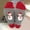 Red, variant on Winter Warm SocksChristmas Alphabet Snowman Prints Mid Calf Cotton Socks