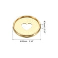 thumbnail image 2 of Uxcell 35mm Plastic Book Binding Discs Discbound Expansion Discs Plating Heart Binder Rings, Golden 11 Pack, 2 of 6
