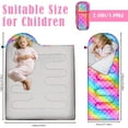 thumbnail image 2 of Camping Sleeping Bag for Kids Girls Boys,3 Season Warm Sleeping Bag Waterproof Portable for Outdoors Traveling,Camping, 2 of 6